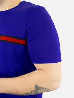 Camiseta Tommy Hilfiger Masculina Chest Insert Logo Azul Royal