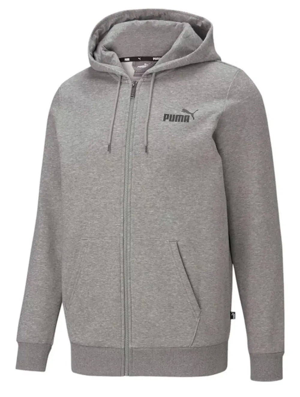 Moletom Puma Masculino Hoodie Essentials Small Logo Cinza Mescla