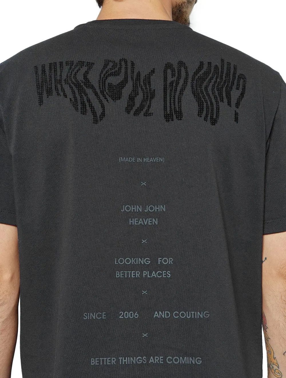 Camiseta John John Masculina Relaxed Where Do We Go Preta