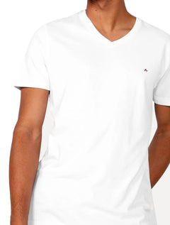 Camiseta Aramis Masculina Basic V-Neck Branca