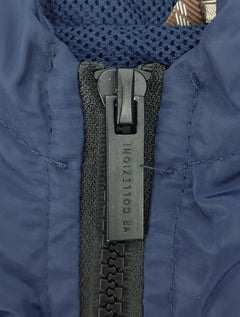 Jaqueta VR Masculina Nylon Tecno Bomber Hoodie Azul Marinho