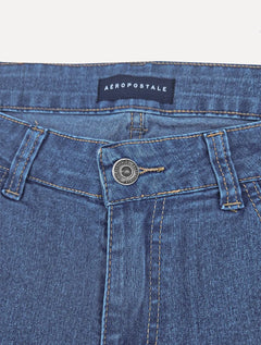 Bermuda Aeropostale Masculina Jeans Walk Azul