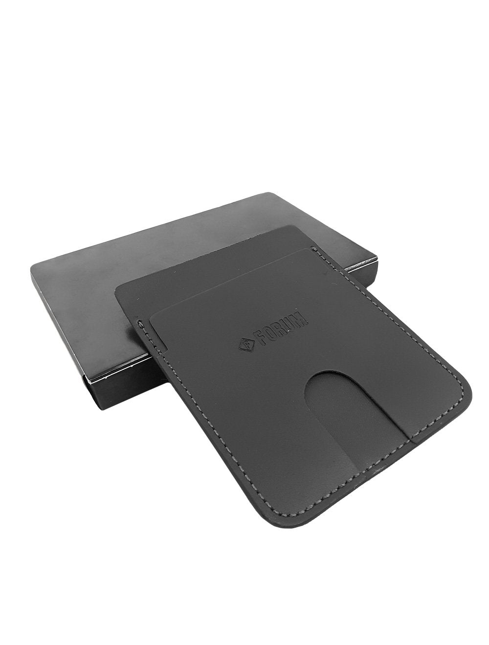 Carteira Forum Masculina Porta Cartão Couro Slim Preta