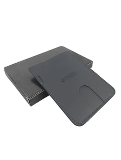 Carteira Forum Masculina Porta Cartão Couro Slim Azul Marinho