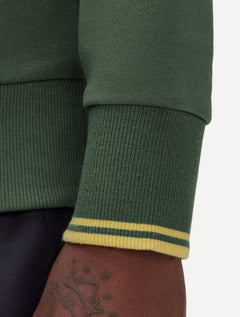 Blusa Fred Perry Moletom Masculina Regular Half Zip Verde