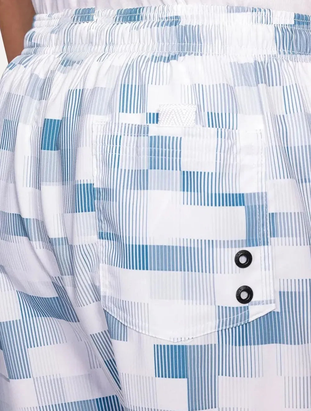 Short Aramis Masculino D'Água Elastico Pixel Azul Claro