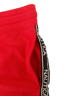 Bermuda Nautica Masculina Moletom Side Sash Logo Vermelha