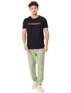 Camiseta Colcci Masculina Icônico Print Preta
