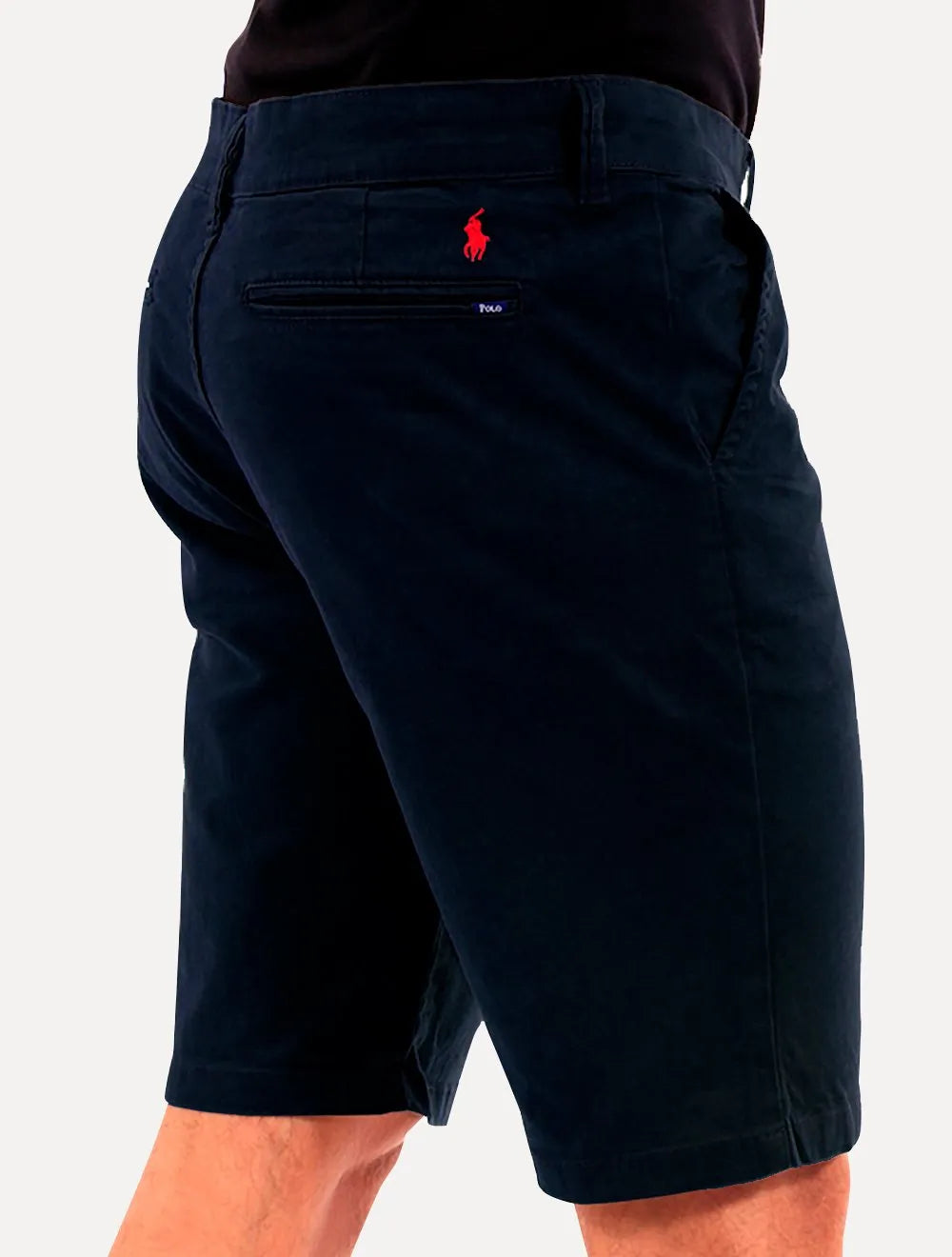 Bermuda Ralph Lauren Masculina Sarja Stretch Azul Marinho