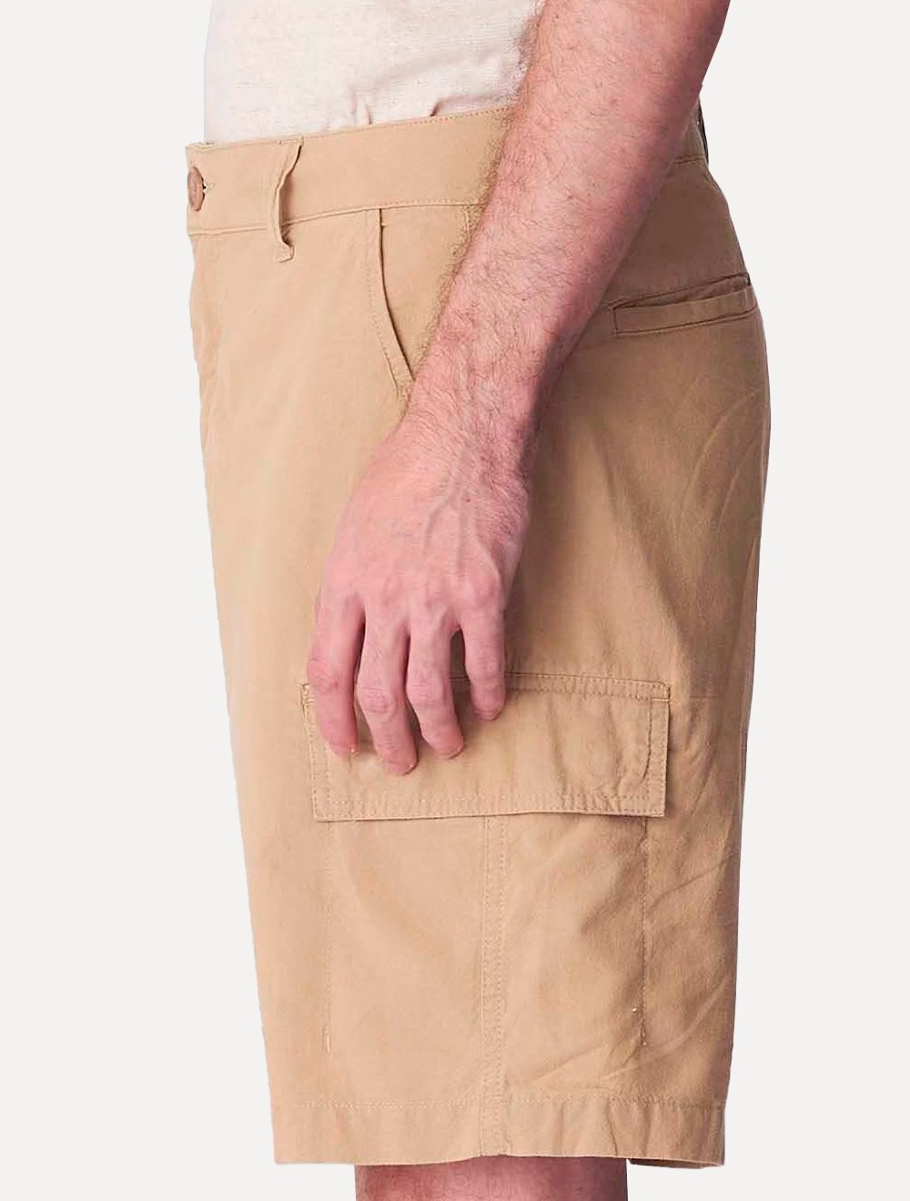 Bermuda Osklen Masculina Cargo Cotton Linen New Cáqui