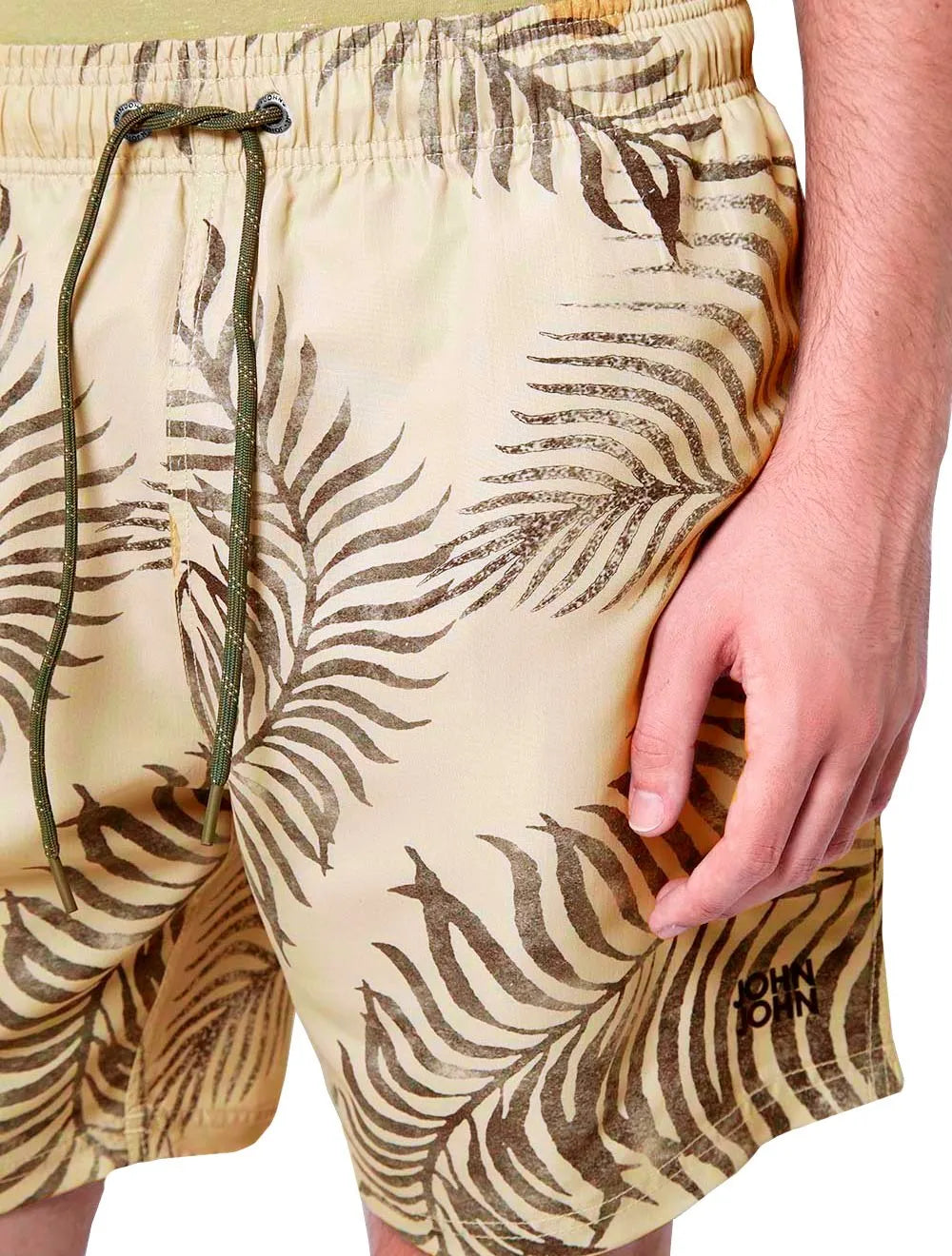 Short John John D'Água Masculino Palm Valley Cáqui Médio