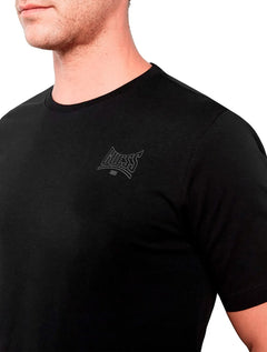 Camiseta Guess Masculina Arc Silk Chess Logo Preta