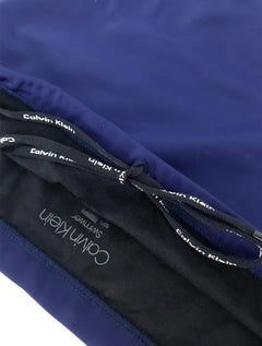 Sunga Calvin Klein Swimwear Boxer Vertical Logo Azul Marinho