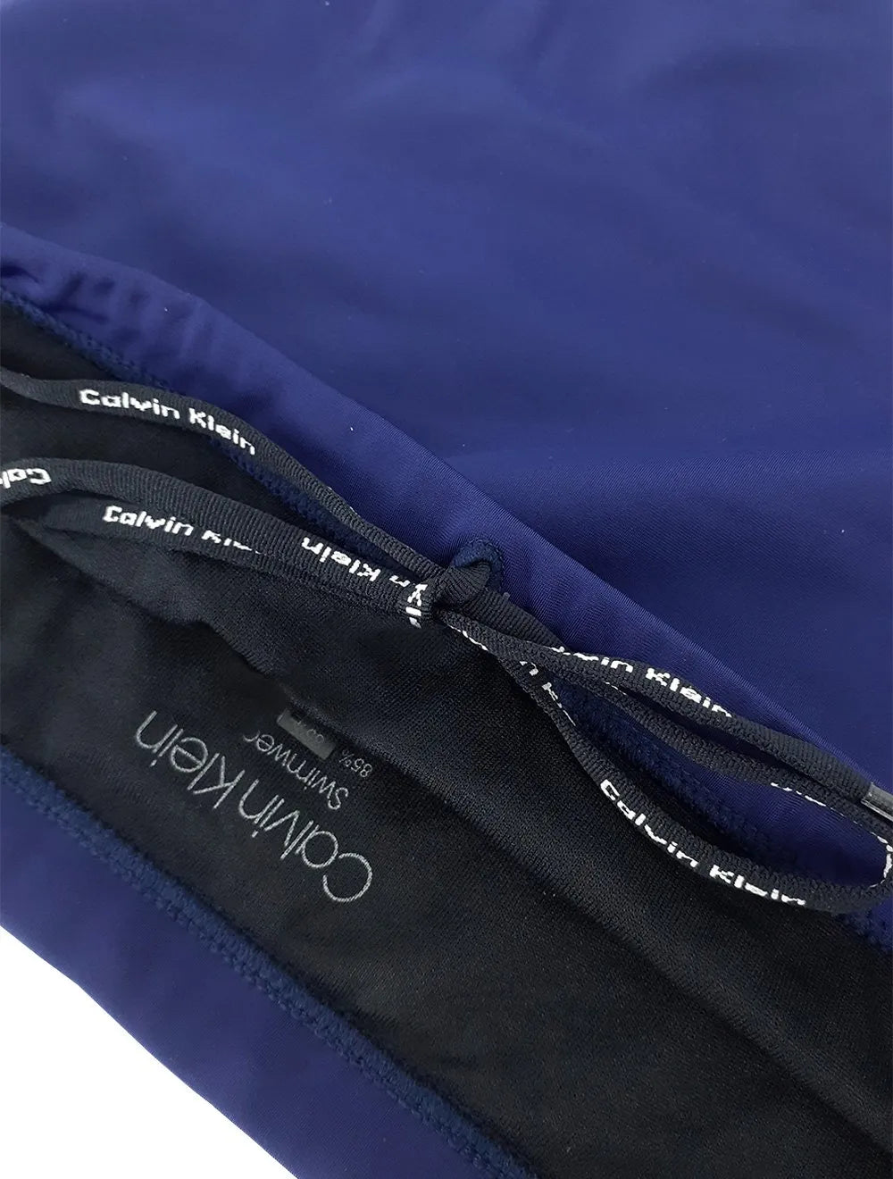 Sunga Calvin Klein Swimwear Boxer Vertical Logo Azul Marinho