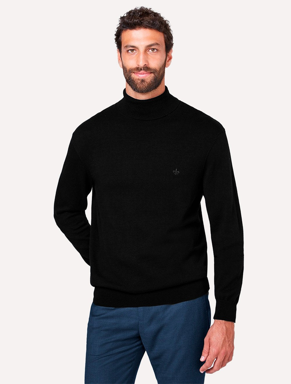 Blusa Dudalina Masculina Tricot Cacharel Cotton Preta