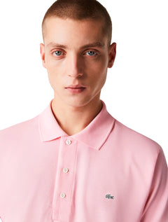 Polo Lacoste Masculina Piquet Slim Fit Stretch Rosa