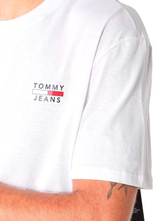 Camiseta Tommy Jeans Masculina Chest Logo Tee Branca