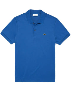 Polo Lacoste Masculina Malha Regular Fit Light Pima Cotton Azul Claro