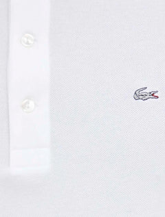 Polo Lacoste Masculina Piquet Slim Fit Stretch Branca
