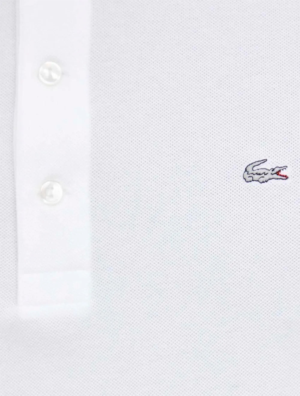 Polo Lacoste Masculina Piquet Slim Fit Stretch Branca
