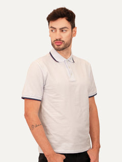 Polo Ellus Masculina Piquet Classic Easa Tri Dark Branca