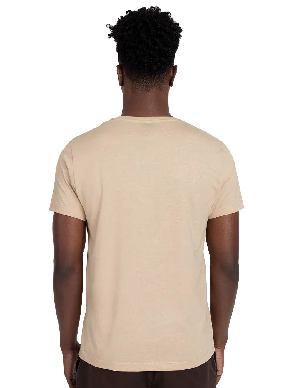 Camiseta Aramis Masculina Tingimento Eco Lisa Areia