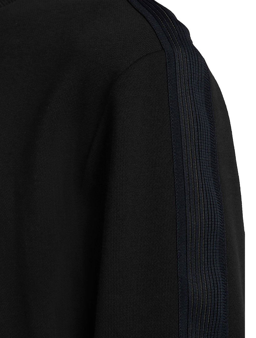 Jaqueta Fred Perry Masculina Knitted Tape Track Preta