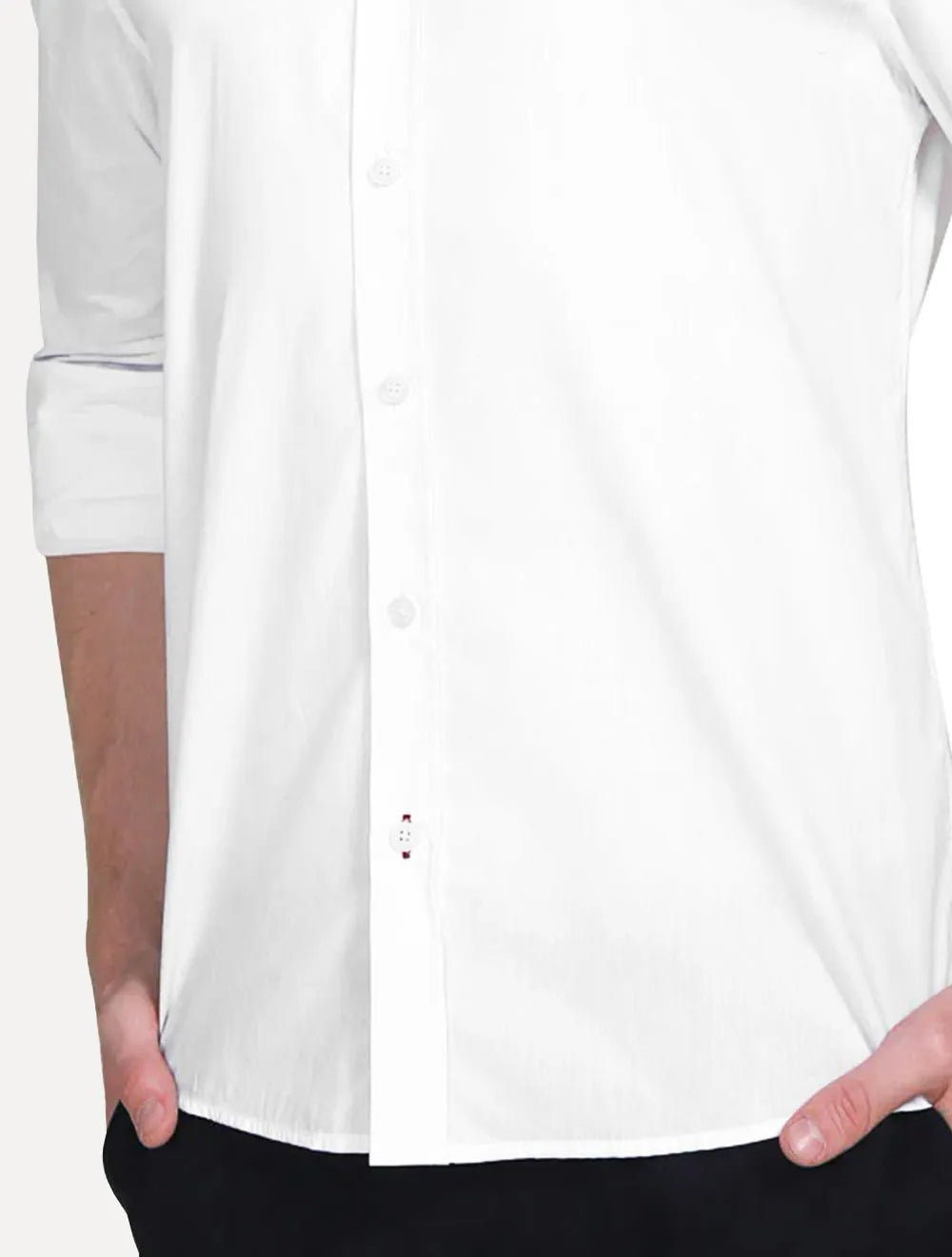 Camisa Calvin Klein Jeans Regular Plain Grey Logo Branca