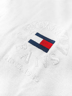 Polo Tommy Jeans Masculino Regular Timeless Circle Branca