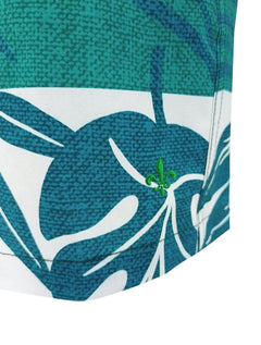 Short Dudalina Masculino D'Água Floral Verde Escuro