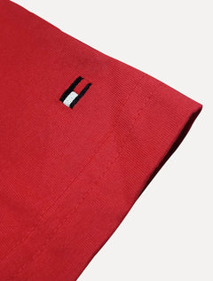 Camiseta Tommy Hilfiger Masculina Columbus H Roundle Logo Vermelho