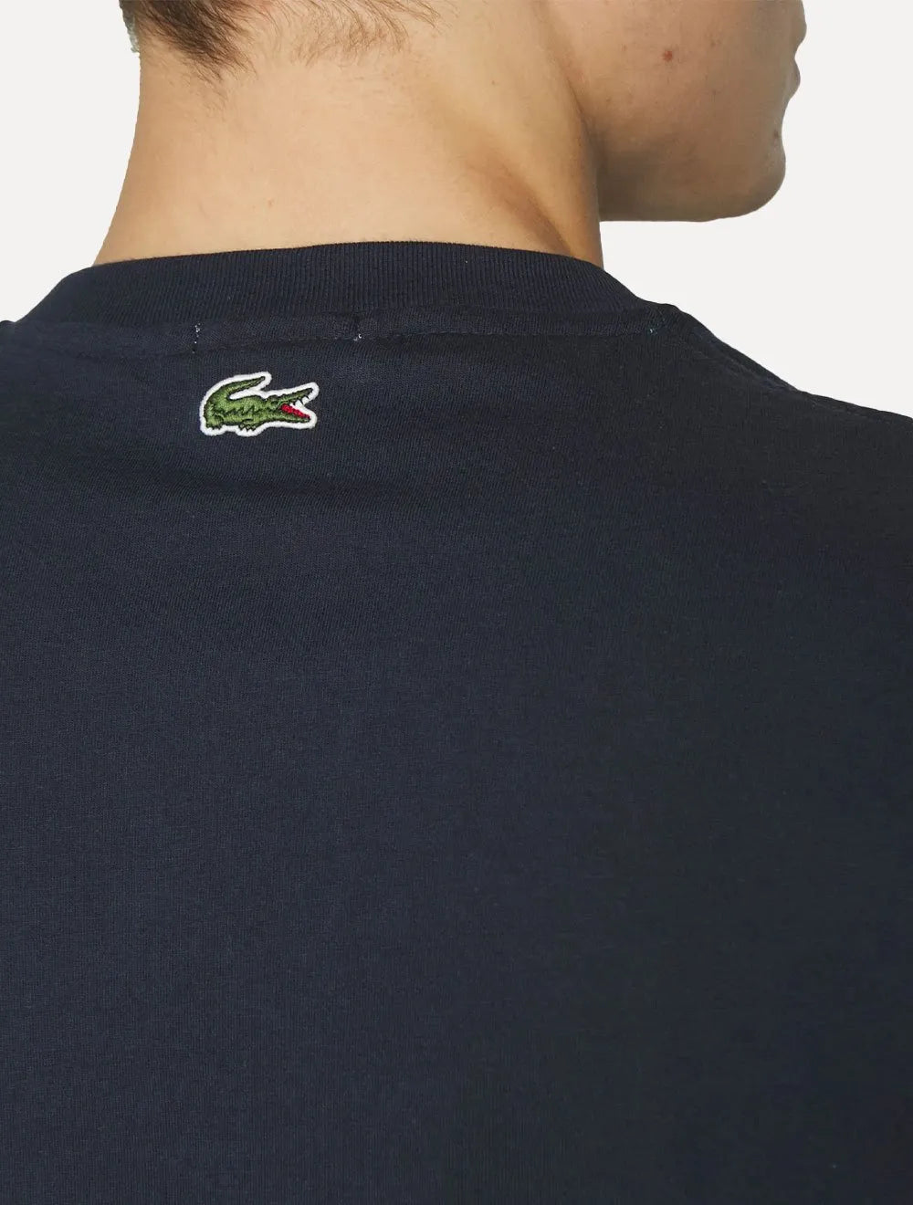 Camiseta Lacoste Masculina Heavy Cotton Jersey Vintage Azul Marinho