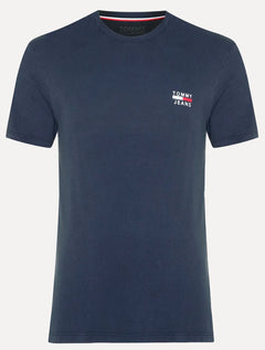 Camiseta Tommy Jeans Masculina Chest Logo Tee Azul Marinho
