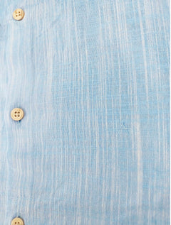 Camisa Aramis Masculina Regular Flame Lisa Azul Claro Mescla