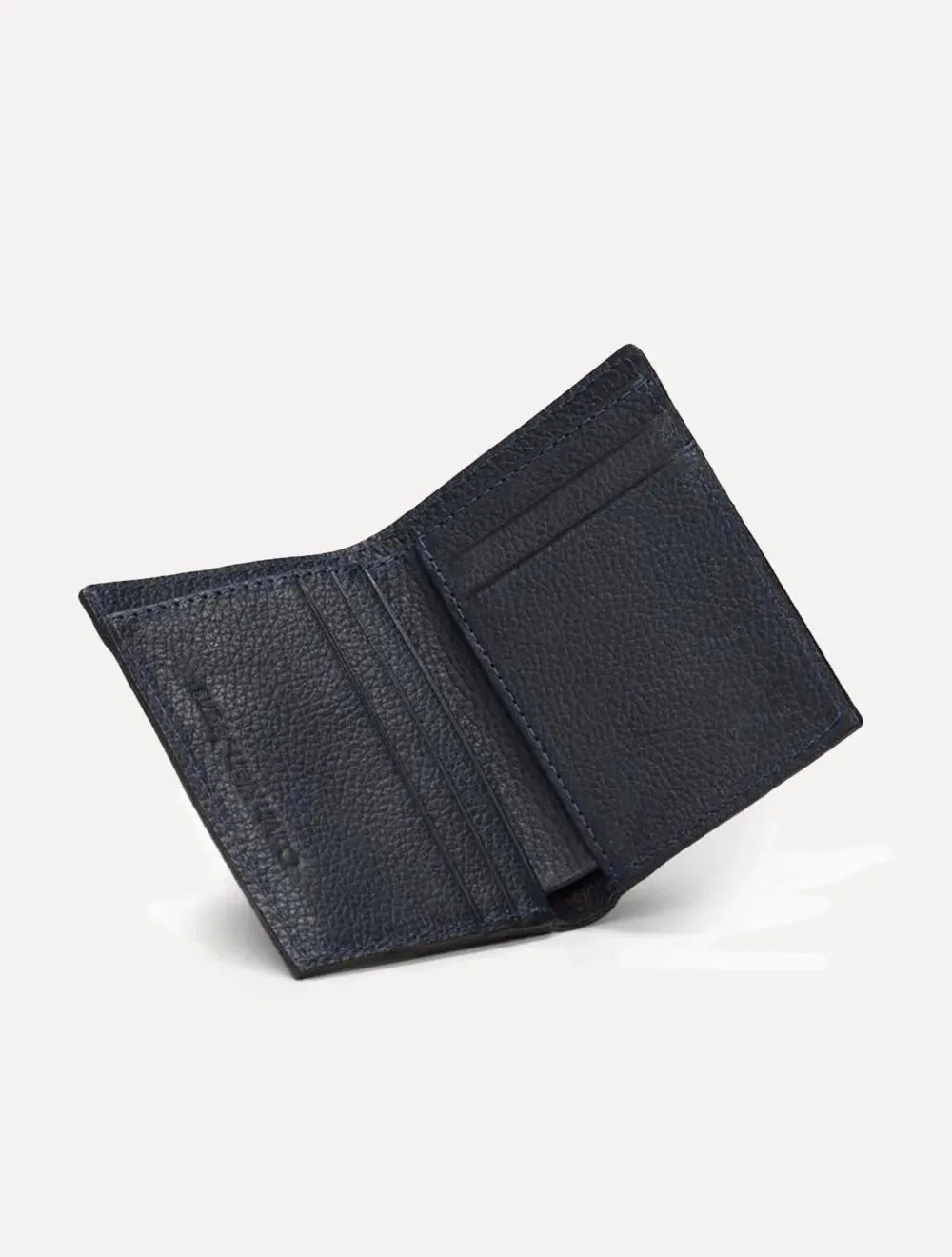 Carteira Calvin Klein Jeans Porta Cartão Couro Floater Queima Logo Azul Marinho