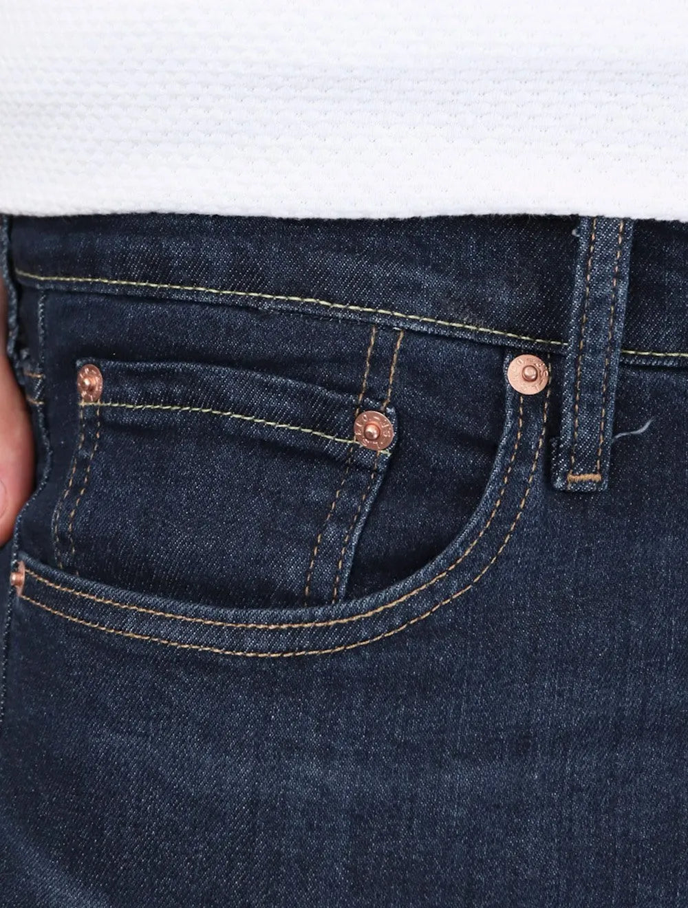 Calça Levis Jeans Masculina 512 Slim Taper Stretch Azul Escura