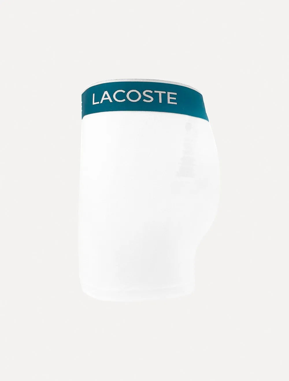 Cuecas Lacoste Boxer Long Colored Lettered Waist Branca/Grafite/Preta Pack 3UN