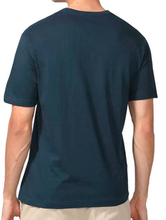 Camiseta Aleatory Masculina Grey Icon Azul Marinho Oxford