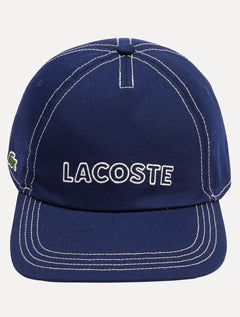 Boné Lacoste Heritage Branded Cotton Cap Azul Marinho