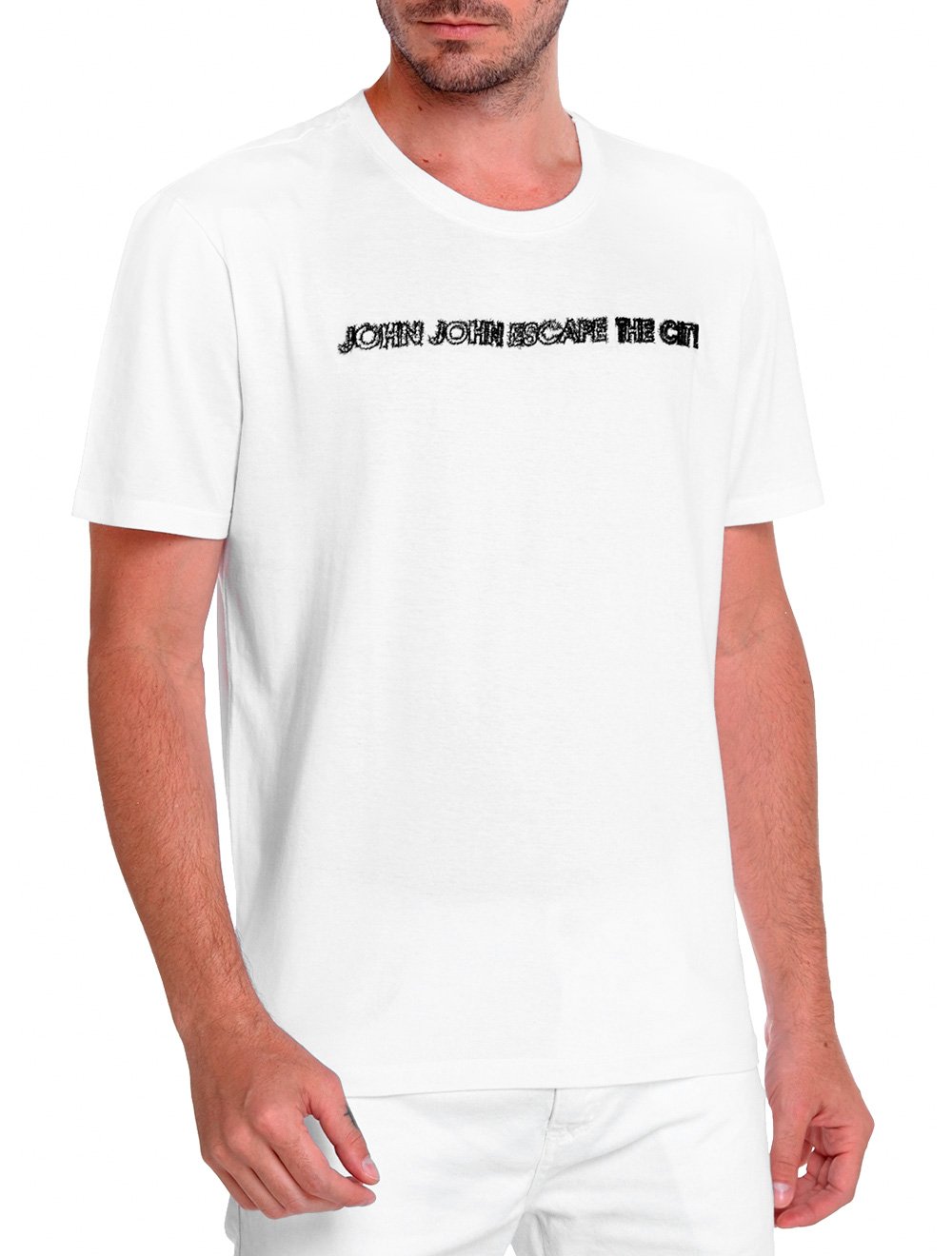 Camiseta John John Masculina Rg Escape Beach Branca