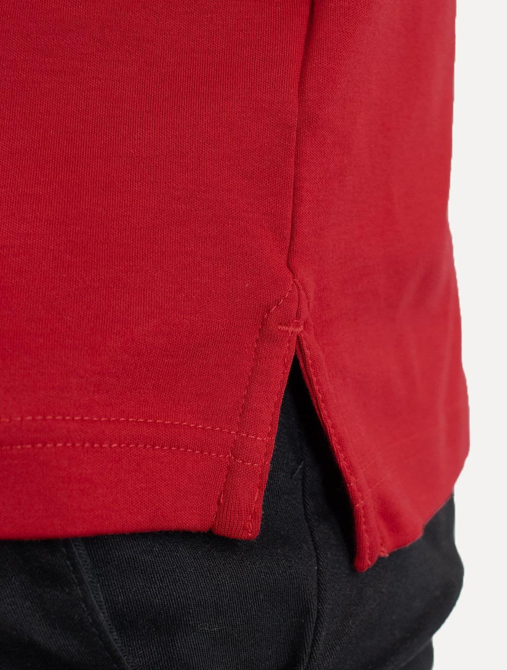 Polo Tommy Hilfiger Masculina Malha Liquid Cotton Seasonal Vermelha