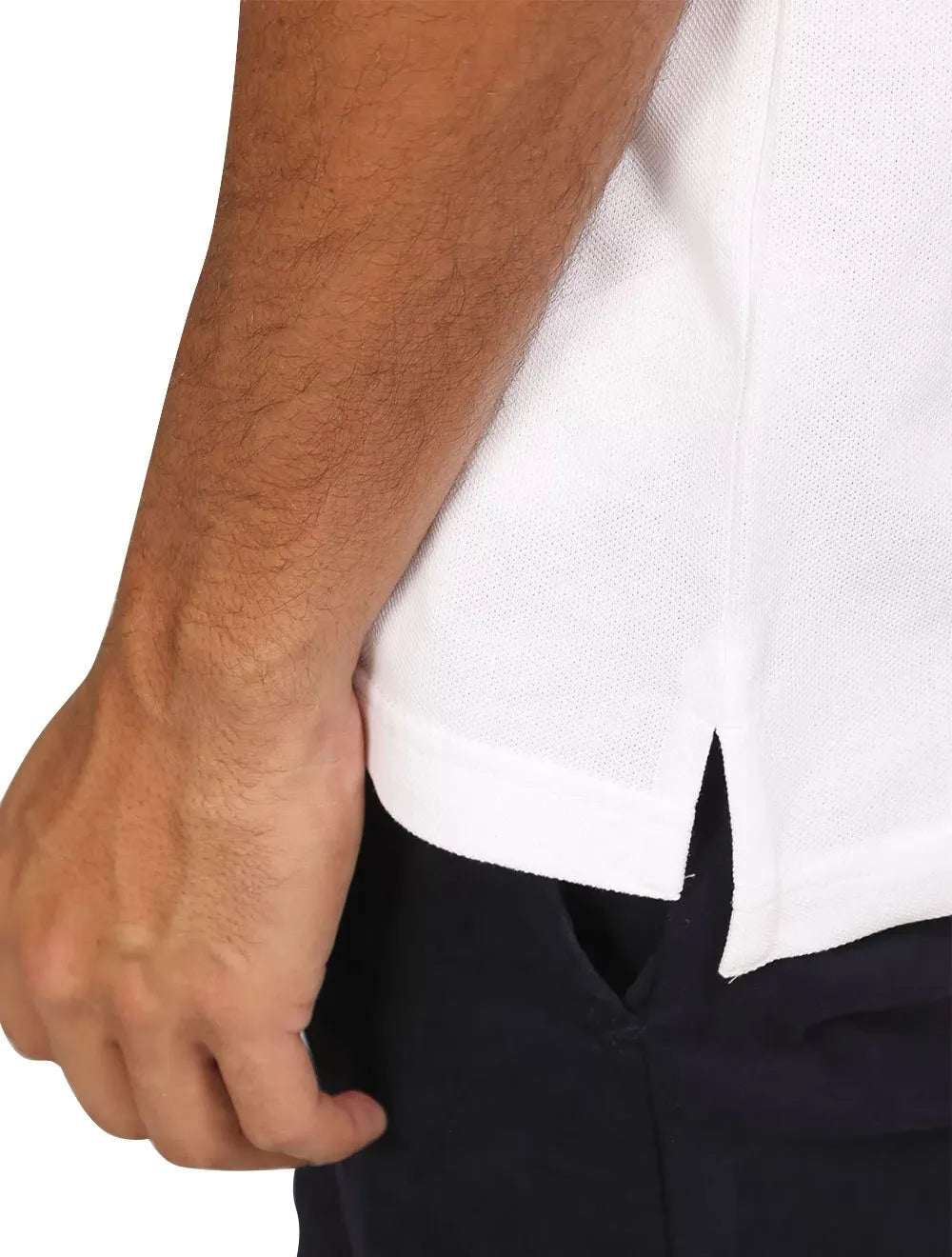 Polo Tommy Hilfiger Masculina Fit Ivy Branca