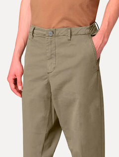 Calça Tommy Hilfiger Masculina Sarja Regular Fit Normal Rise Cáqui