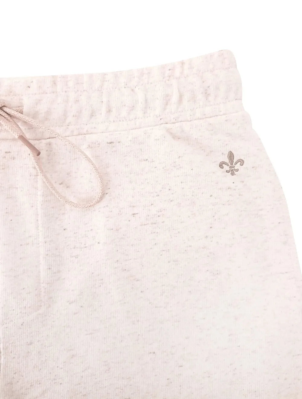 Bermuda Dudalina Masculina Moletom Linho Cordão Areia Mescla