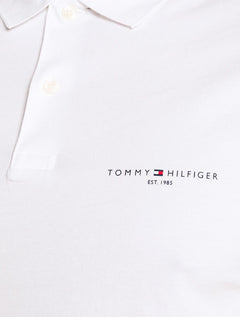Polo Tommy Hilfiger Masculina Malha Clean Jersey Branco