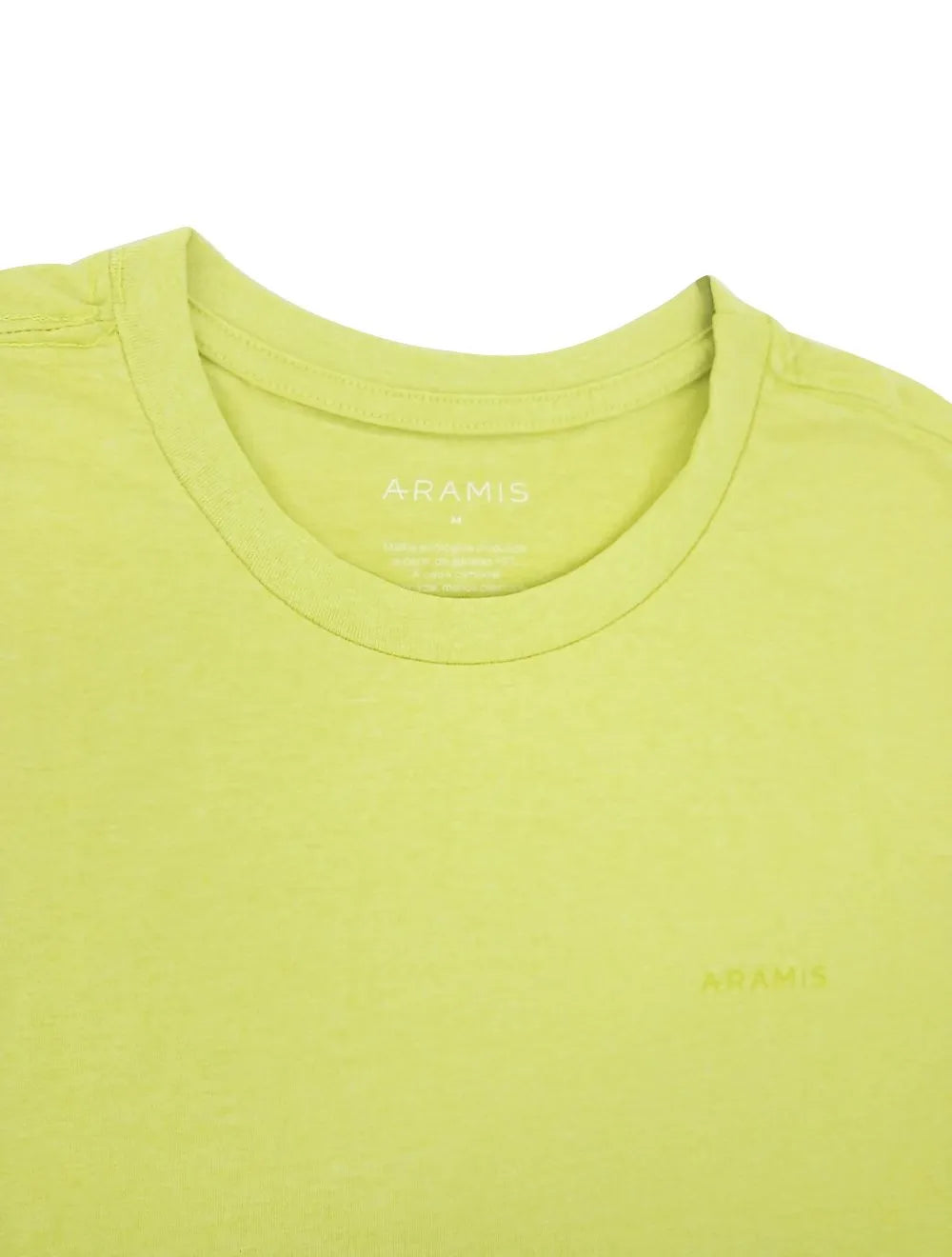 Camiseta Aramis Masculina Tingimento Eco Lisa Verde Lima
