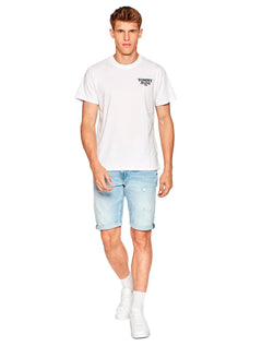 Camiseta Tommy Jeans Masculina Chest Entry Logo Branca