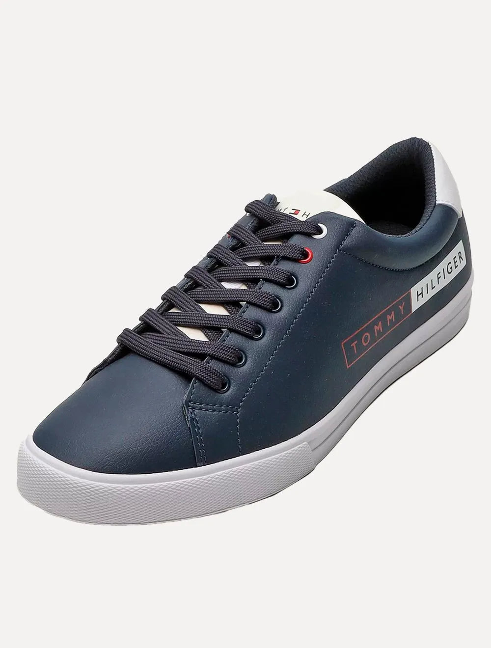Tênis Tommy Hilfiger Masculino Couro Hockney 12Y Box Sneaker Marinho