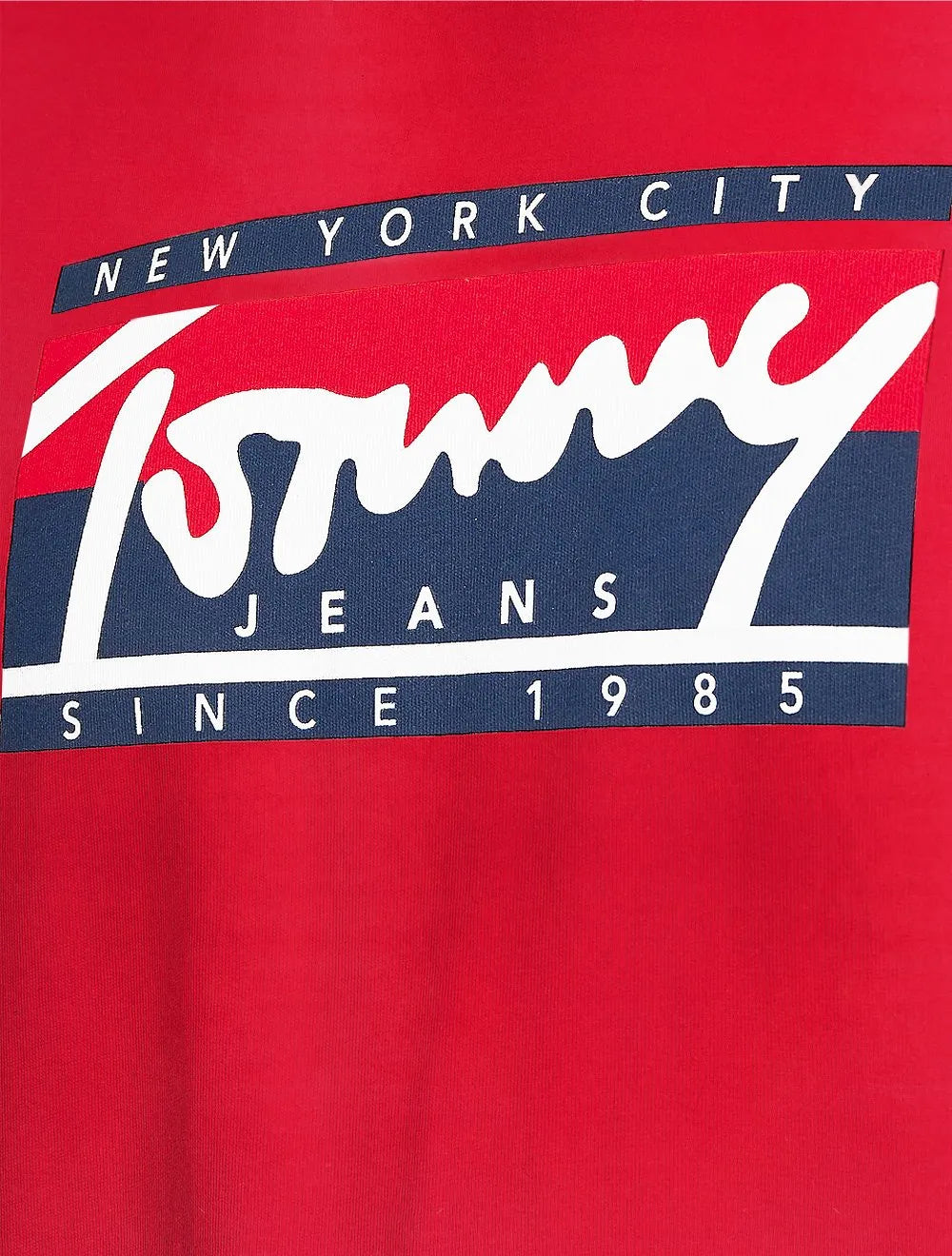 Camiseta Tommy Jeans Masculina Essential Script Tee Vermelha