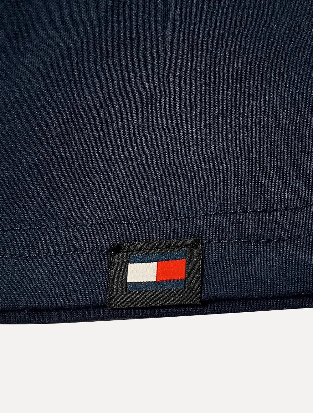 Camiseta Tommy Jeans Masculina Embroidered Signature Azul Marinho